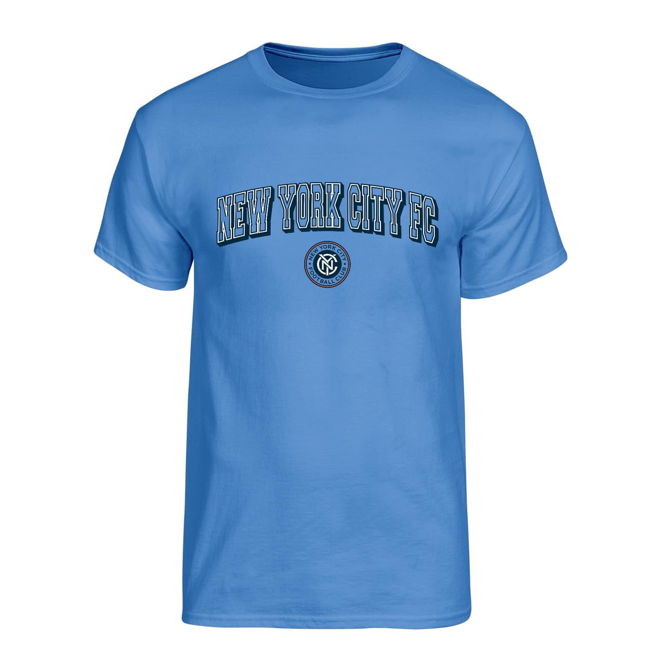 MLS New York City FC Men's Team Color Arch-Over Logo Short Sleeve T-Shirt