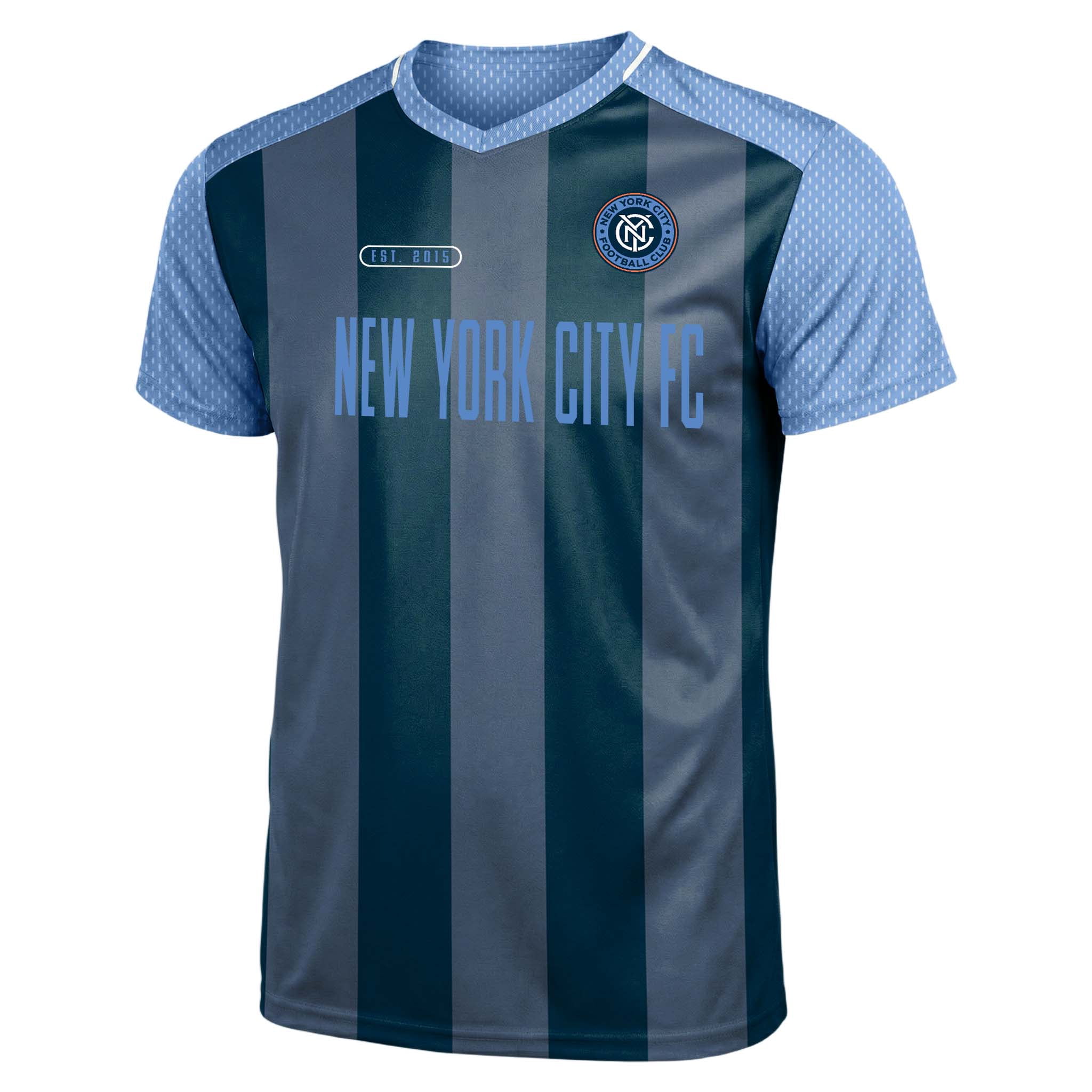 MLS New York City FC Men's Team Color Sublimated Stripe Jersey