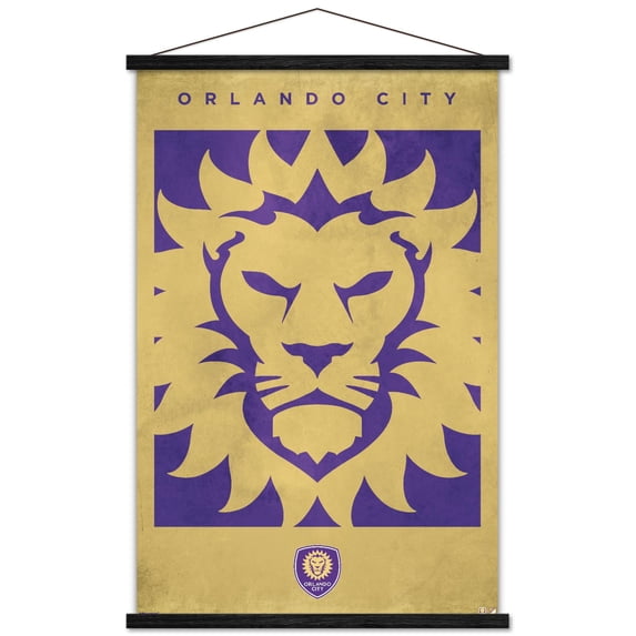 MLS Orlando City SC - Logo 25 Wall Poster with Magnetic Frame, 22.375" x 34"