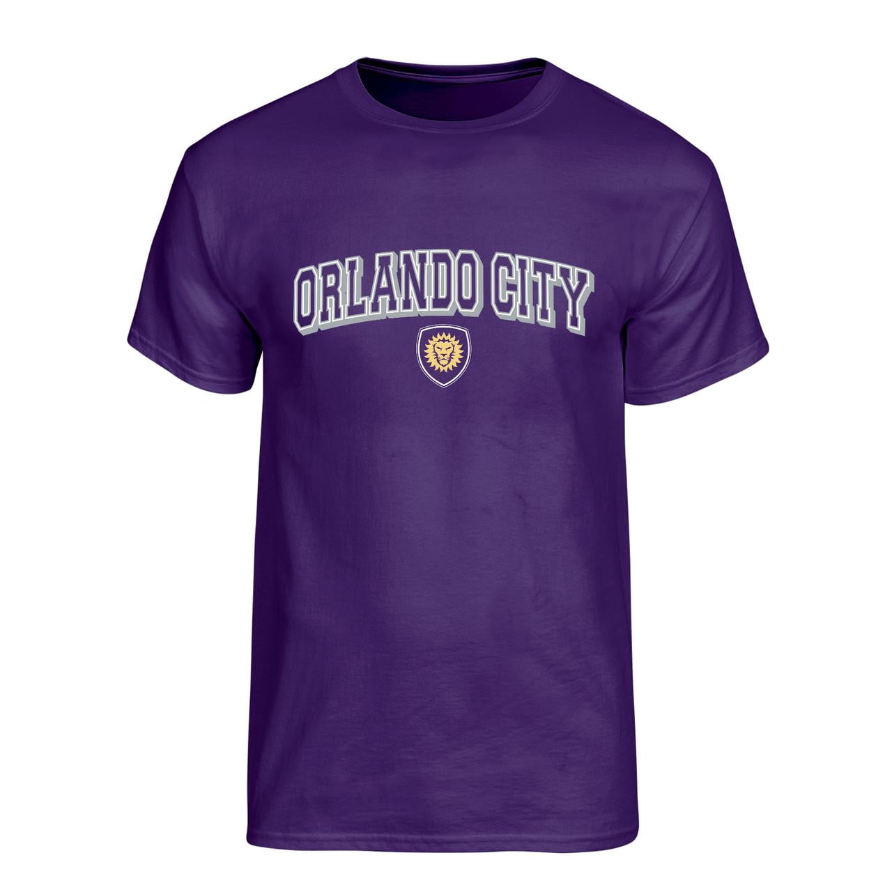 MLS Orlando City SC Men's Team Color Arch-Over Logo Short Sleeve T-Shirt