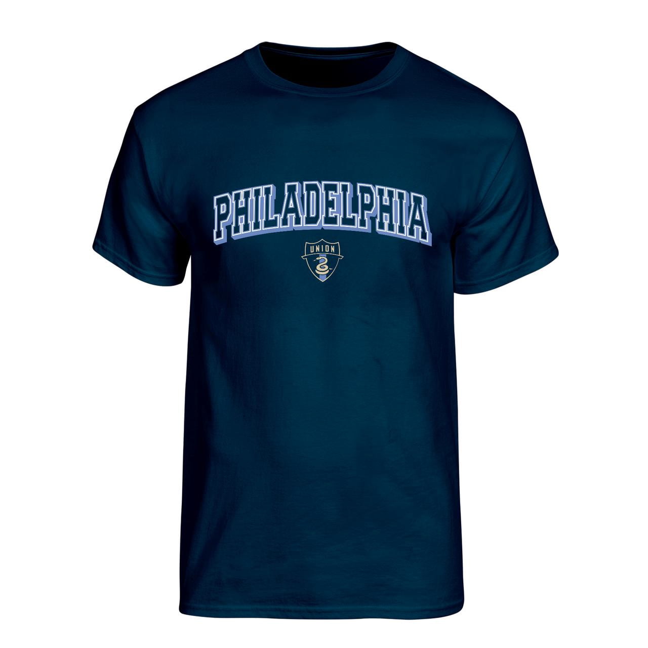 MLS Philadelphia Union Men's Team Color Arch-Over Logo Short Sleeve T-Shirt