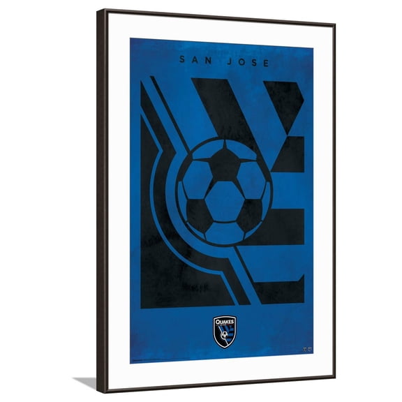 MLS San Jose Earthquakes - Logo 25 Canvas Wall Poster, 22.375" x 34"