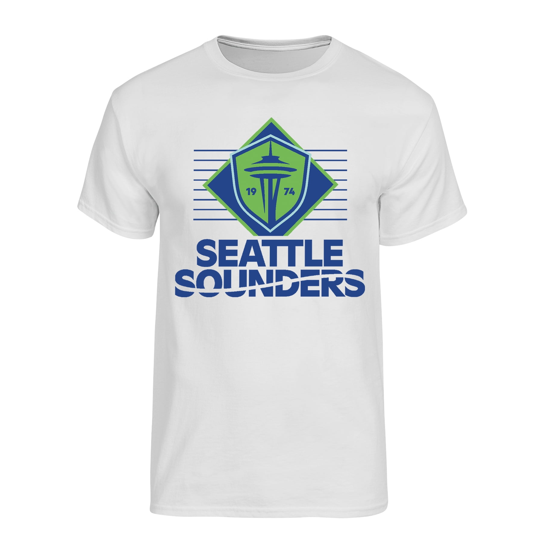 MLS Seattle Sounders FC Men's Ash Oversized Graphic Short Sleeve T-Shirt