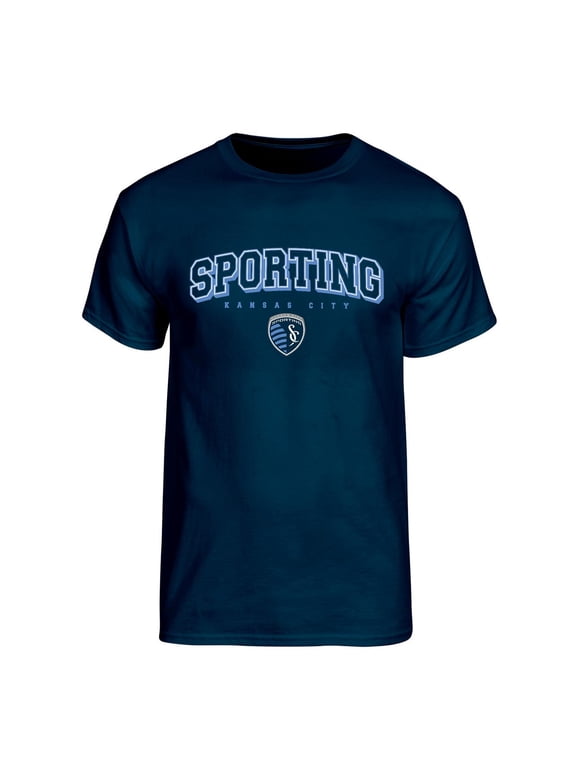 MLS Sporting Kansas City Men's Team Color Arch-Over Logo Short Sleeve T-Shirt