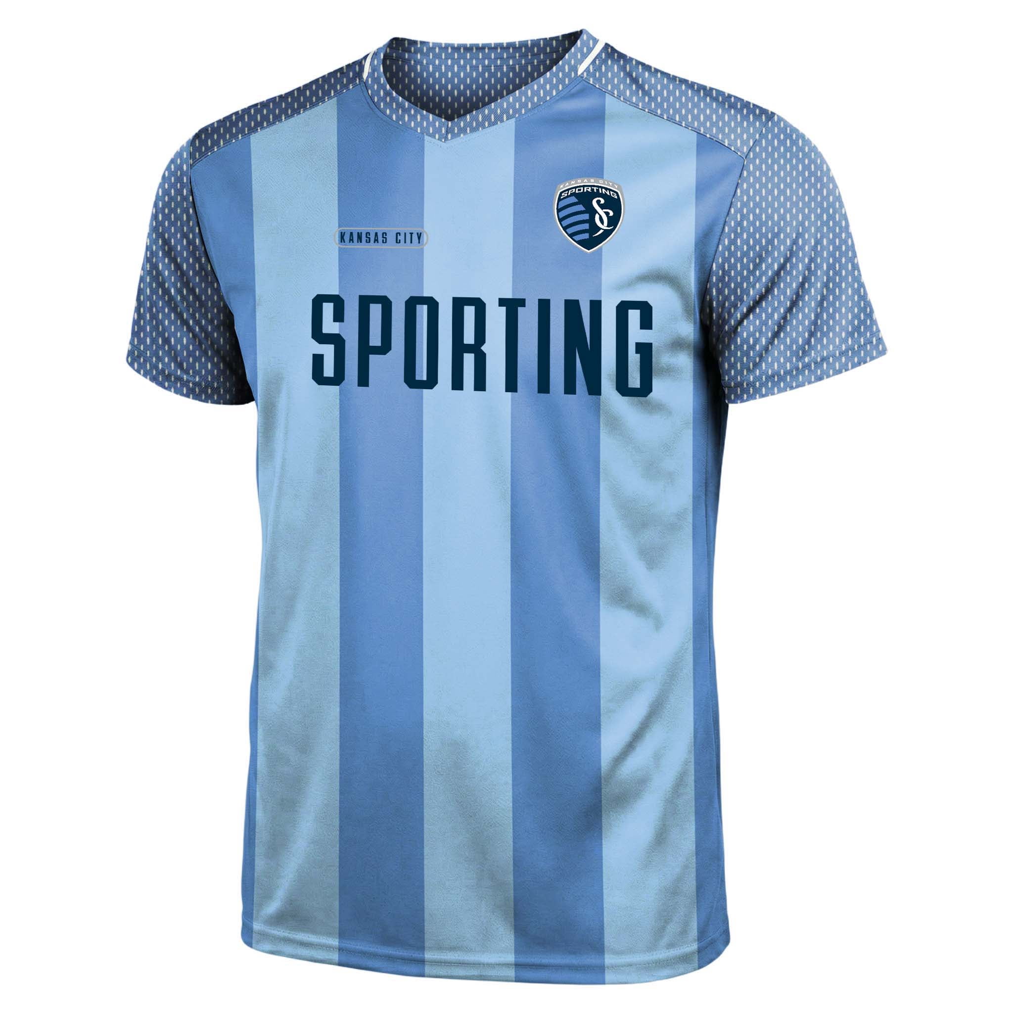 MLS Sporting Kansas City Men's Team Color Sublimated Stripe Jersey