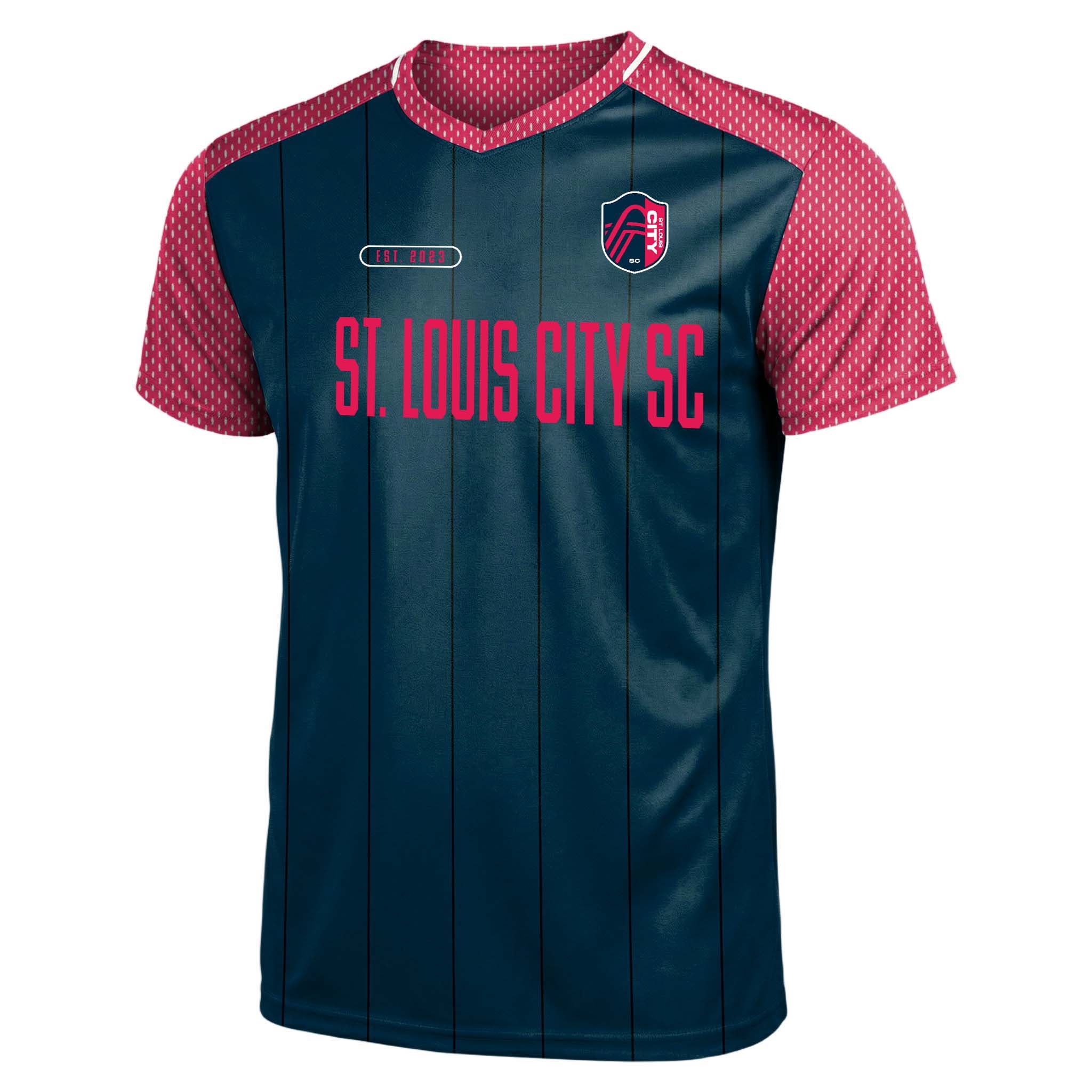 MLS St. Louis City SC Men's Team Color Sublimated Stripe Jersey