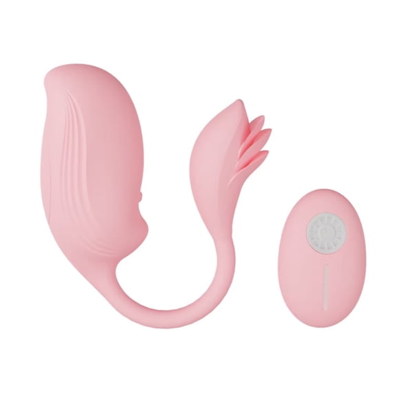 MLSICE 10 Vibration Modes Soft Silicone Remote Vibrator Jump Egg With 2 Motor ,Ipx5 Waterproof Usb Recharge Quietly Dual Vibrating Vibrator - Pink