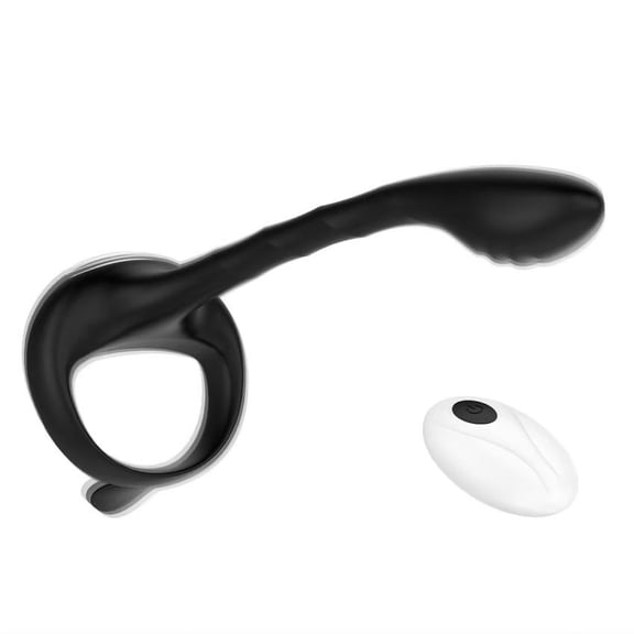 MLSICE 9 Modes Vibrating Ring , Waterproof Usb Rechargeable Remote Ring Anal Vibrator Toy For men Couple - Remote
