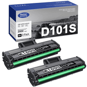 MLT-D101S Black Toner Cartridge Replacement for Samsung ML-2160 ML-2161 Printers, 2 Pack