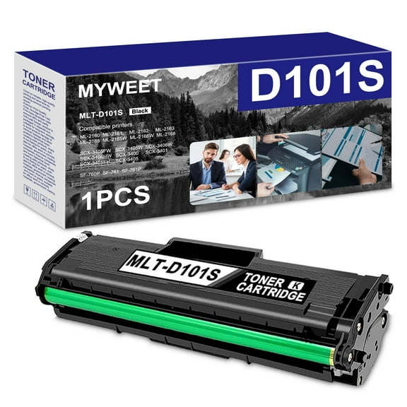 MLT-D101S Toner Cartridge Black 1PK Compatible for Samsung 101S MLT-D101S D101S Work with Samsung ML-2160 ML-2161 ML-2162 SCX-3400 SCX-3401 SCX-3406HW SF-760P SF-761 Printer