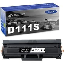 MLT-D111S D111S SU814A Black Toner Cartridge 2,500 Pages High Yield Replacement for Samsung D111S 111S Xpress M2020 M2070FW M2022 M2070 Printer Ink 1-Pack