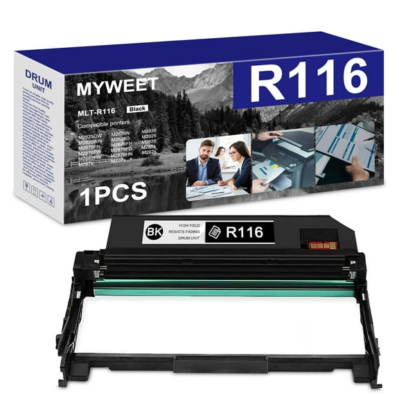 MLT-R116 Drum Unit 1 Pack Black High Yield Compatible for Samsung MLTR116 R116 Work with Samsung Xpress M2825DW M2835 M2885FW M2875FD M2875FW M2625D Printer