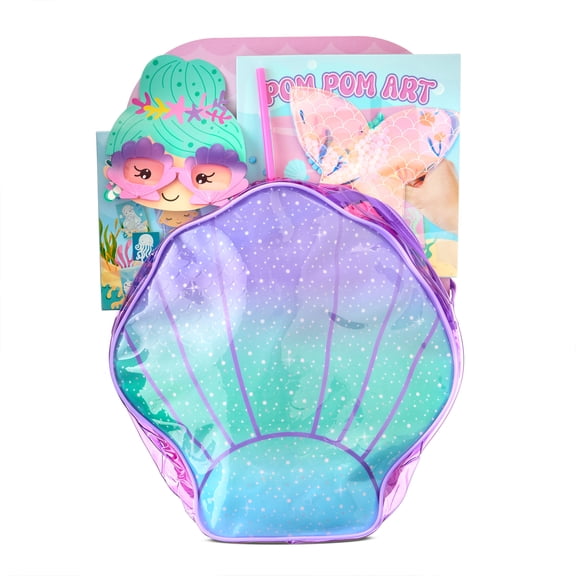 Easter Pre-Filled Multicolor Mermaid Art Easter Basket, Brand By Vendor Labeling