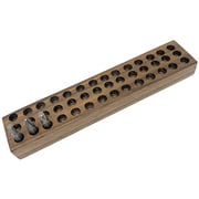 MLTOOLS Bits Organizer Tray Hold 42 Hex Bits | USA Handmade | Solid Walnut Hard Wood - WWBO42