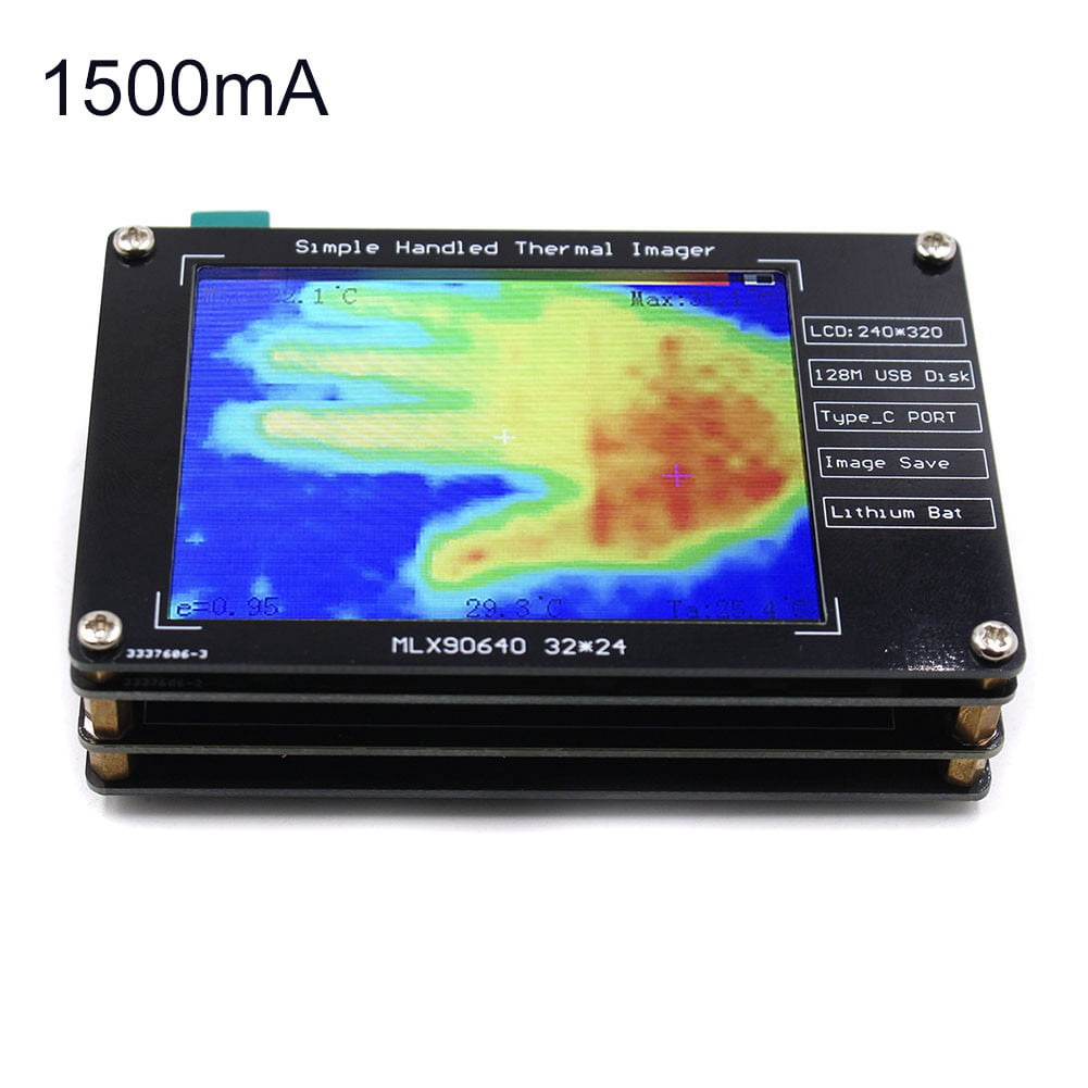 MLX90640 2.8-inch TFT screen handheld infrared thermal imager320x240 ...