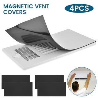 Magnetic Vent Covers for Home Floor Easily Cut Air Magnetic Vent Covers for  Ceiling Thick Register Vent Cover for Wall Ceiling RV, HVAC, Air  Conditioner, Fireplace and Furnace Vents (4 x 79