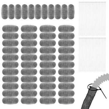 MLfire 50 Pieces Lint Traps Washing Machine Lint Trap Stainless Steel lint Snare Traps Laundry Mesh Washer Hose Filter with 50 Pie