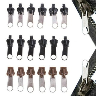 6PCS Zipper Repair Kit Universal Zipper Fixer with Metal Slide
