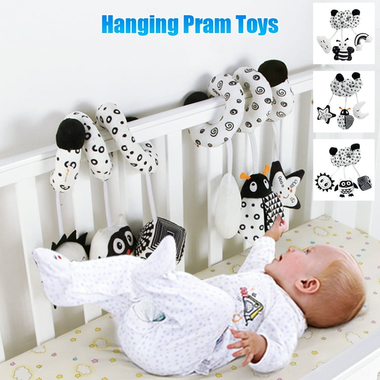 MLfire Baby Spiral Stroller Toys Baby Crib Hanging Rattles Pram Toy Bed Around Spiral Activity Soft Plush Animals Toys Pushchair Stroller Bedding Car Seat Cot for Newborn Baby Toddlers Walmart