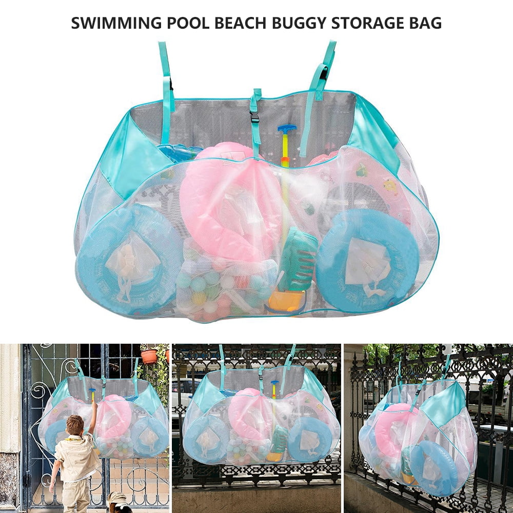 MLfire Pool Toy Storage Bag Pouch Toy Organizer Adjustable Hanging Net