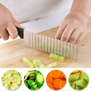 Willkey French Fry Cutter Vegetable Fruit Chopper with 2 Stainless Steel  Blades Chips Maker Potato Slicer
