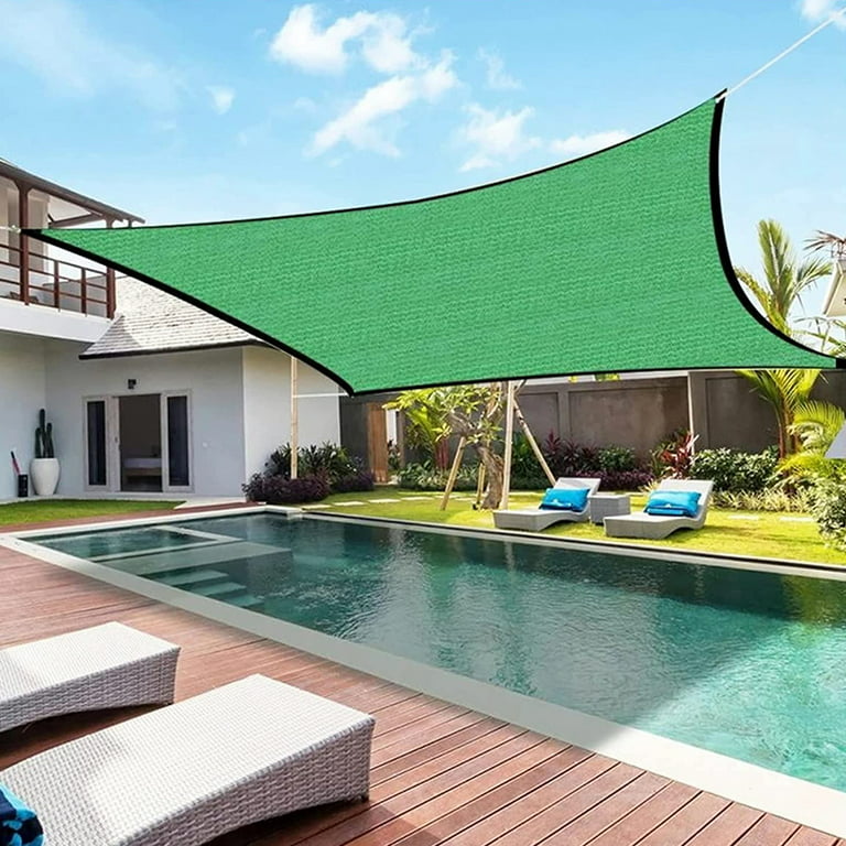 MLfire Sun Shade Outdoor Rectangle Shade Sail with 8m Rope Durable
