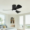thumbnail image 1 of MLiAN 42 inch 3 ABS Blades Smart LED Ceiling Fan with Remote... Black, 1 of 5