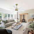 thumbnail image 1 of MLiAN 72 in. 8-Plywood Blades Indoor Ceiling Fan With Remote... White and Gold, 1 of 5