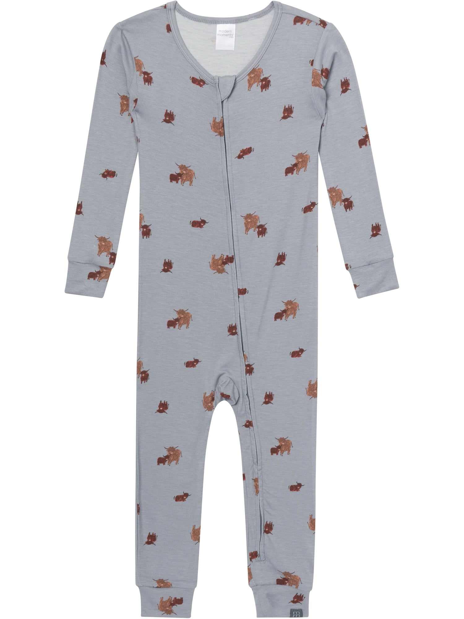 Modern Moments by Gerber Gender Neutral Viscose One-Piece Pajama, Sizes 12 Months - 5T