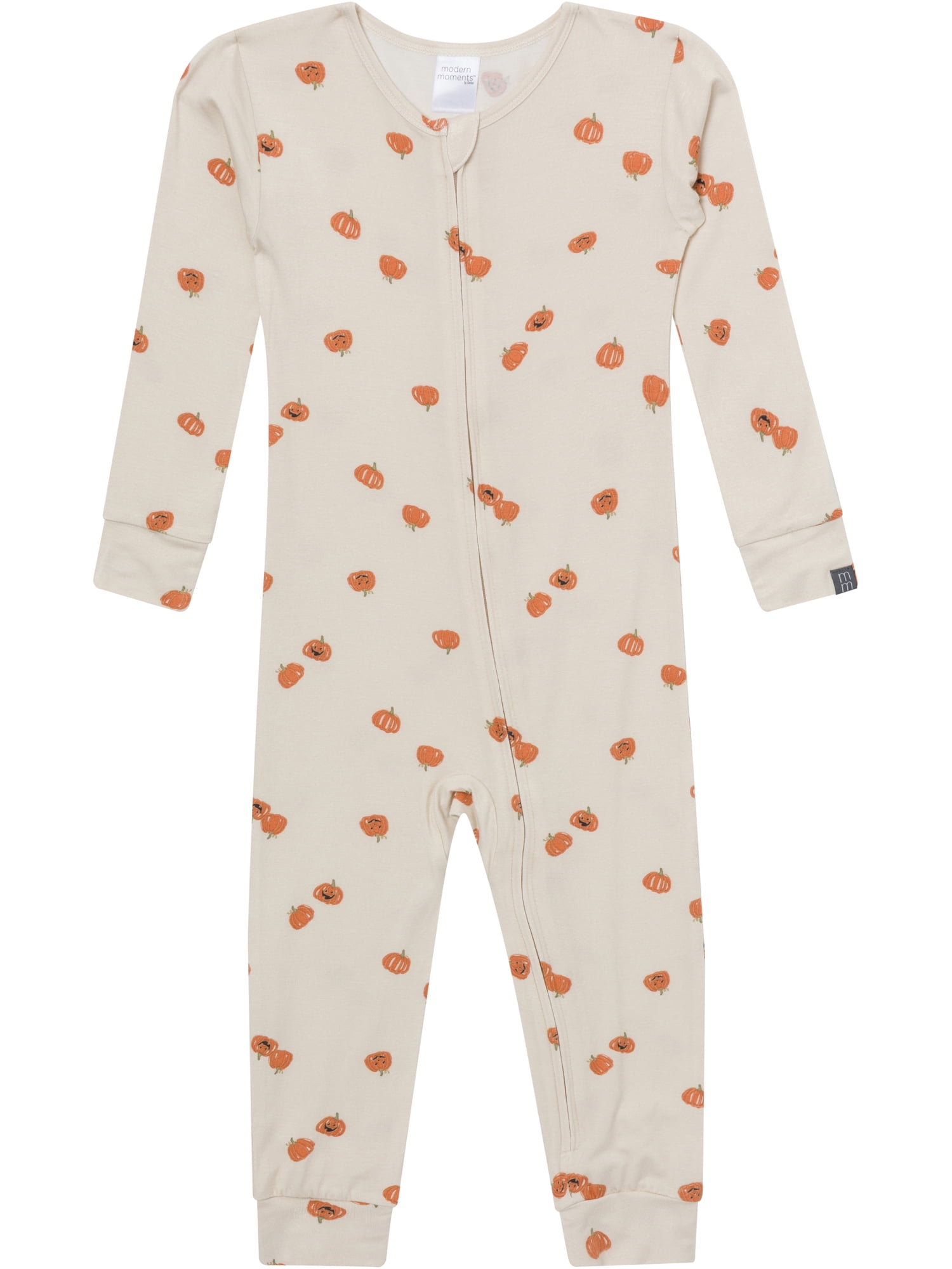 Modern Moments by Gerber Neutral Halloween Footless One-Piece Pajamas, Sizes 12 Months - 5T