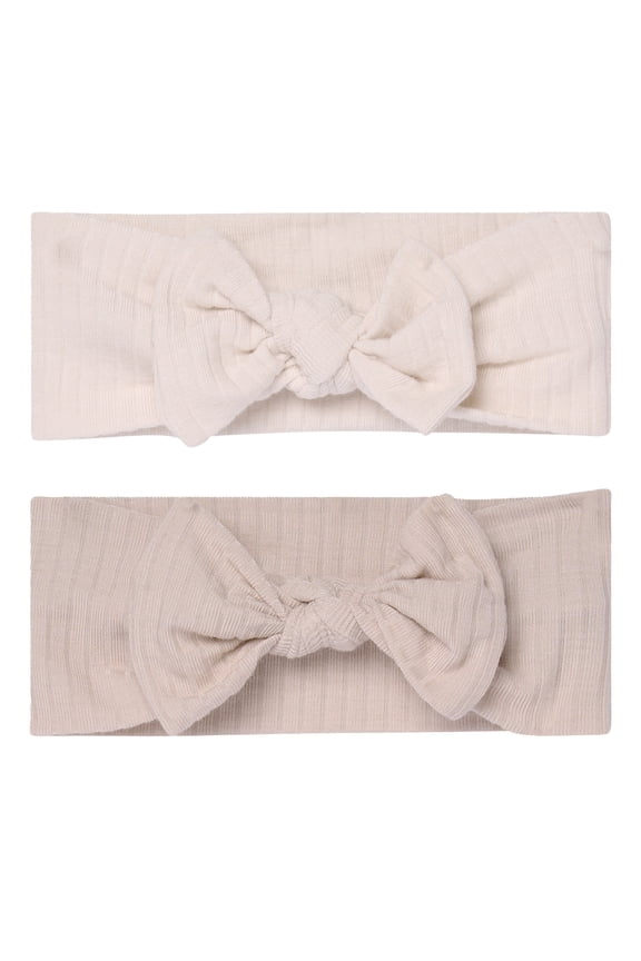 by Gerber Baby Girl Super Soft Viscose Headband, 2-Pack, One Size