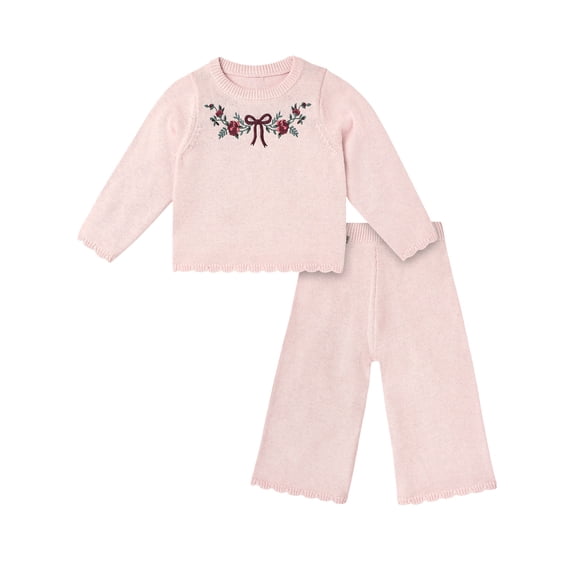 Modern Moments by Gerber Toddler Girl Novelty Embroidered Outfit Set, Sizes 12 Months - 5T