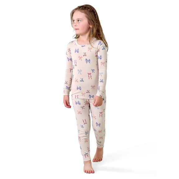 Modern Moments by Gerber Neutral Viscose 2-Piece Pajama Set, Sizes 12 Months - 5T