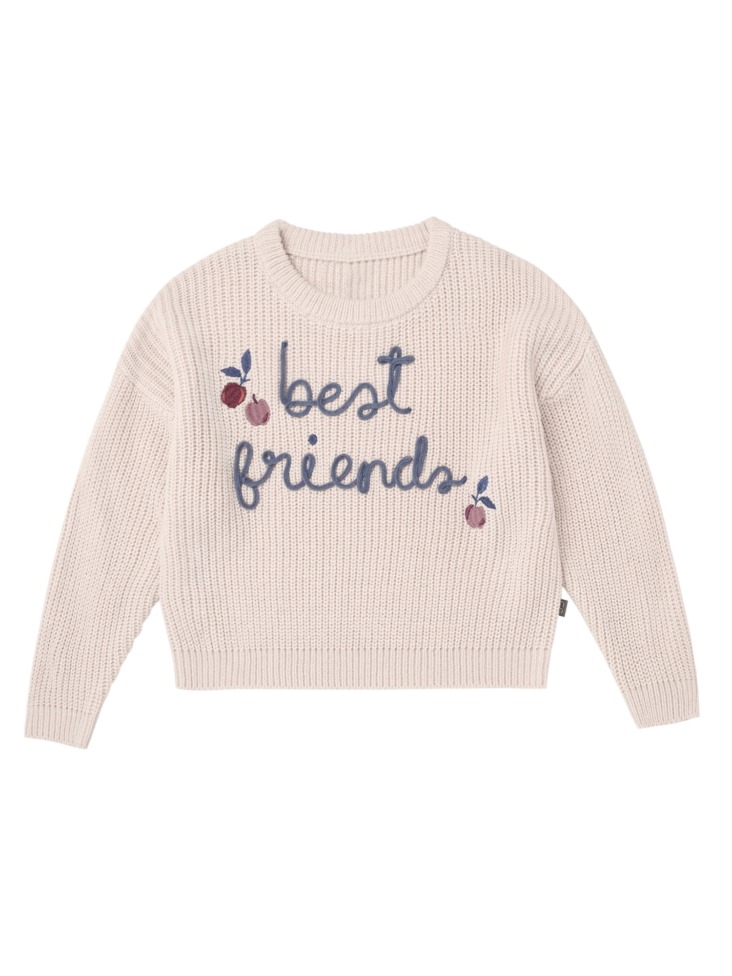 Modern Moments by Gerber Toddler Girl Affirmation Sweater, Sizes 12 Months - 5T