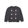 thumbnail image 1 of Modern Moments by Gerber Toddler Girl Embroidered Cabel Sweater, Sizes 12 Months - 5T, 1 of 6