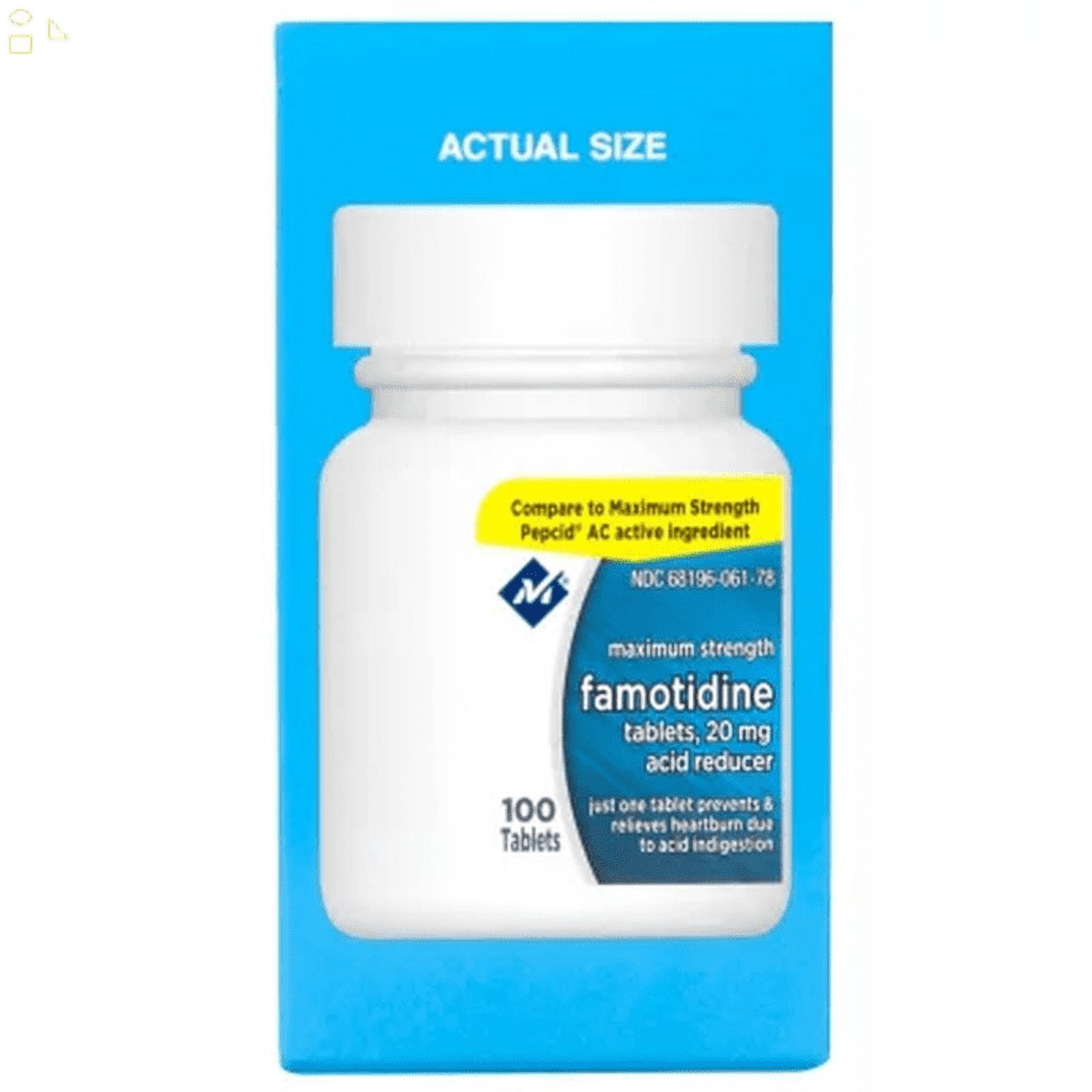 MM Acid Controller Famotidine Tablets, 20 Mg. 100 Ct Compare To Pepcid AC Maximum Strength