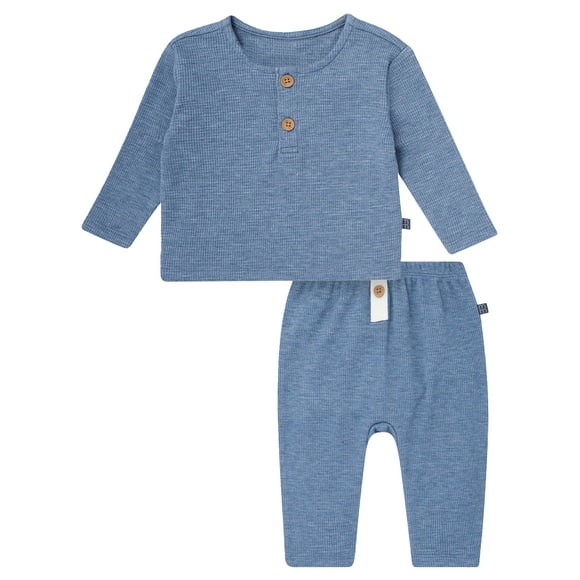 Modern Moments by Gerber Baby Boy Hacci Brushed Hacci Outfit Set, Sizes 0/3 Months - 24 Months