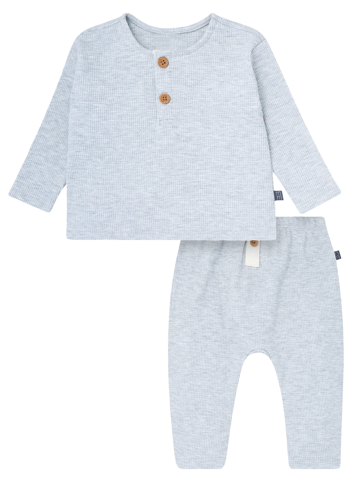 Modern Moments by Gerber Baby Boy Hacci Brushed Hacci Outfit Set, Sizes 0/3 Months - 24 Months