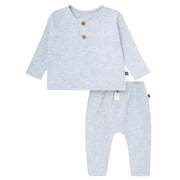 Modern Moments by Gerber Baby Boy Hacci Brushed Hacci Outfit Set, Sizes 0/3 Months - 24 Months