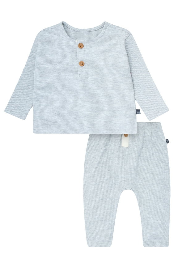 by Gerber Baby Boy Hacci Brushed Hacci Outfit Set, Sizes 0/3 Months - 24 Months
