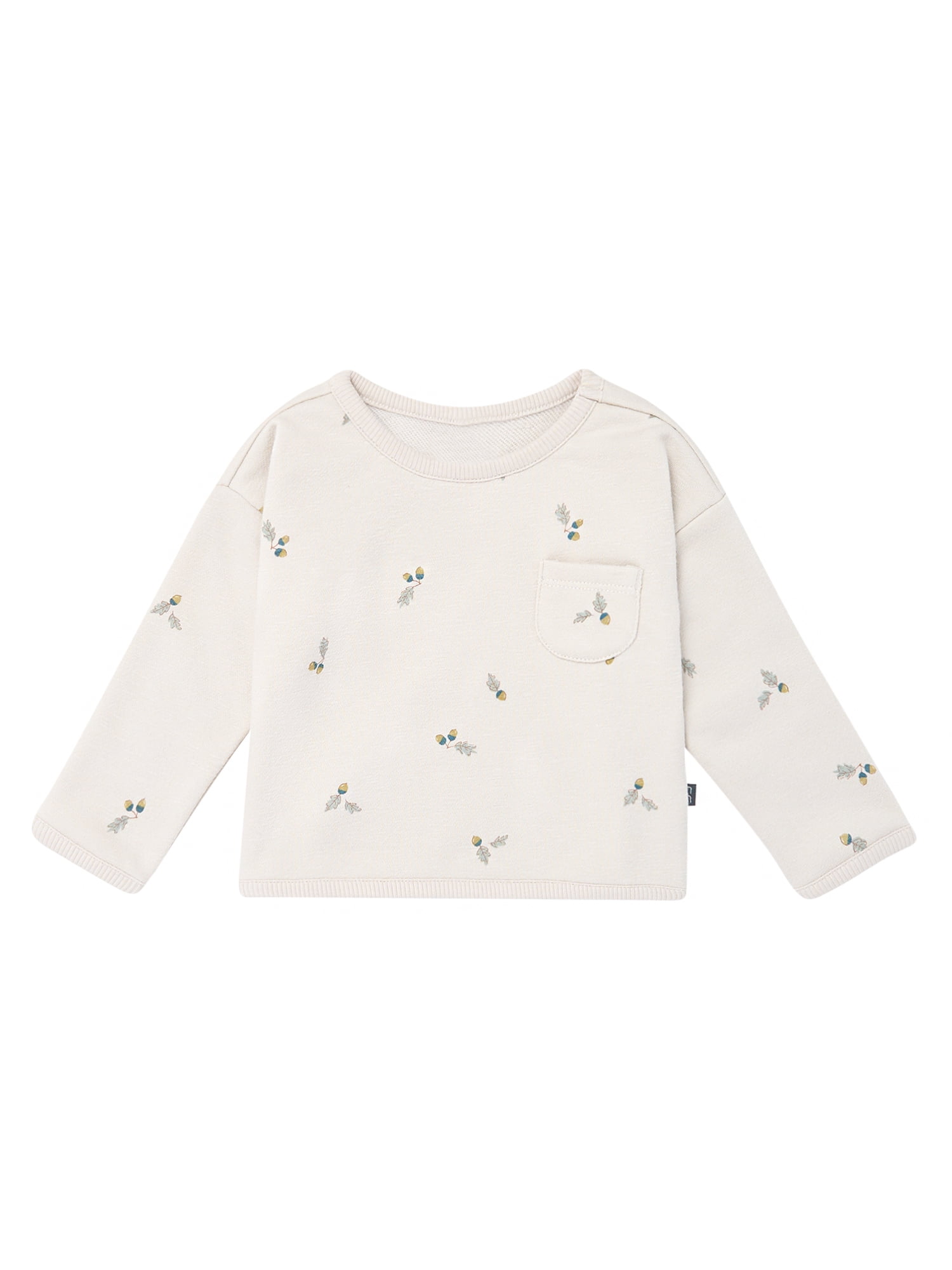 Modern Moments by Gerber Gender Neutral Drop Shoulder Long Sleeve Top, Sizes 0/3 Months - 24 Months