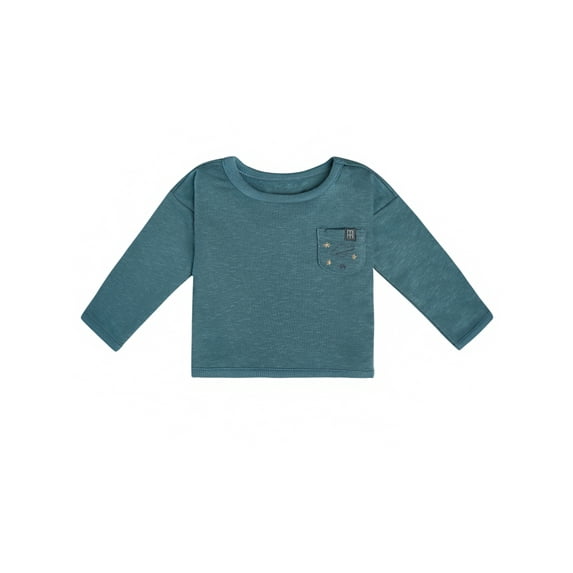 Modern Moments by Gerber Gender Neutral Drop Shoulder Long Sleeve Top, Sizes 0/3 Months - 24 Months