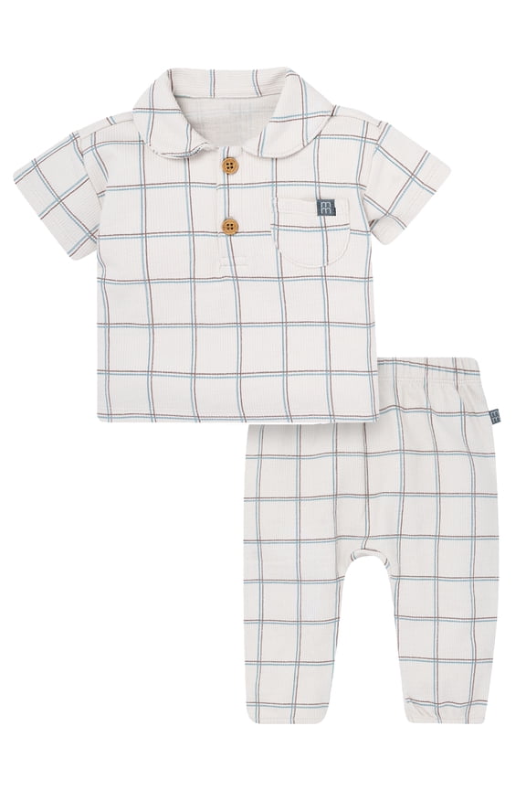 By Gerber Baby Boy Peter Pant Top and Pant Set, Sizes 0/3 Months - 24 Months