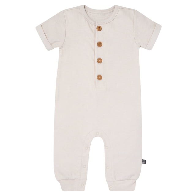 Modern Moments by Gerber Baby Boy Short Sleeve Slouch Romper, Sizes 0/3 Months - 24 Months