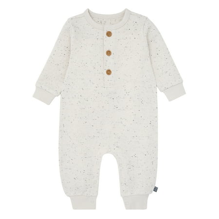 Modern Moments by Gerber Baby Boy Long Sleeve Slouch Romper, Sizes 0/3 Months - 24 Months