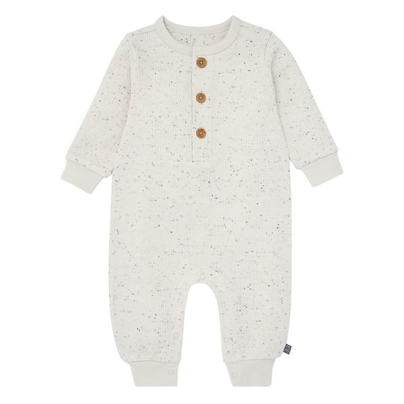 Modern Moments by Gerber Baby Boy Long Sleeve Slouch Romper, Sizes 0/3 Months - 24 Months