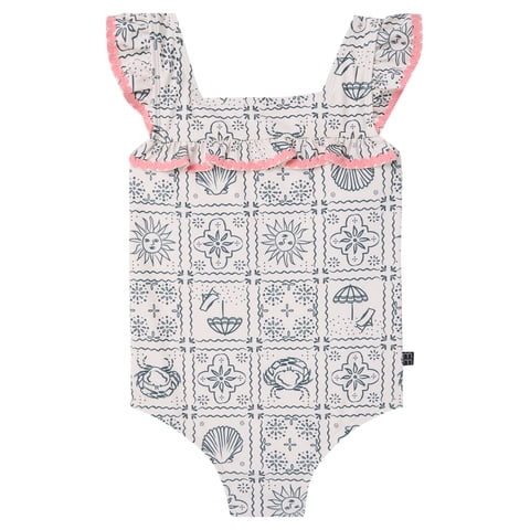 by Gerber Baby and Toddler Girl One-Piece Swimsuit, Sizes 0/3M-5T