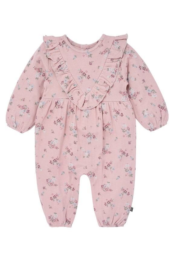 by Gerber Baby Girl Ruffle Romper, Sizes 0/3 Months - 24 Months