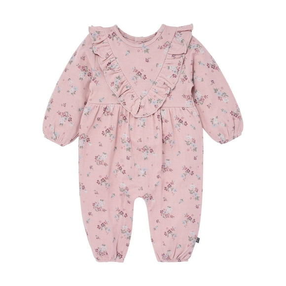 Modern Moments by Gerber Baby Girl Ruffle Romper, Sizes 0/3 Months - 24 Months