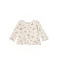 thumbnail image 1 of Modern Moments by Gerber Baby Neutral Long Sleeve Ruffle Hem Top, Sizes 0/3 Months - 24 Months, 1 of 6